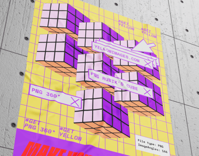 Free Poster 3D mockup. Create presentations using Online Mockup Generator.