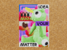 Free Poster 3D mockup. Create presentations using Online Mockup Generator.
