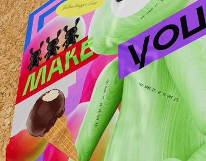 Free Poster 3D mockup. Create presentations using Online Mockup Generator.