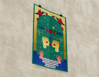 Free Poster 3D mockup. Create presentations using Online Mockup Generator.
