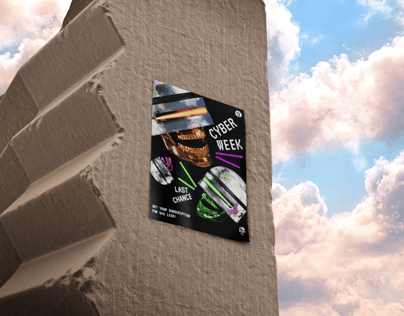 Free Poster 3D mockup. Create presentations using Online Mockup Generator.
