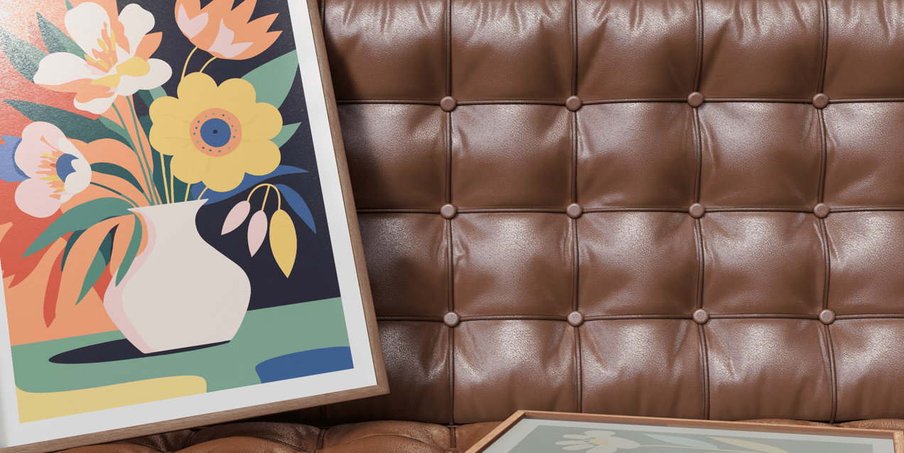 Free Poster 3D mockup. Create presentations using Online Mockup Generator.
