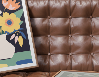 Free Poster 3D mockup. Create presentations using Online Mockup Generator.