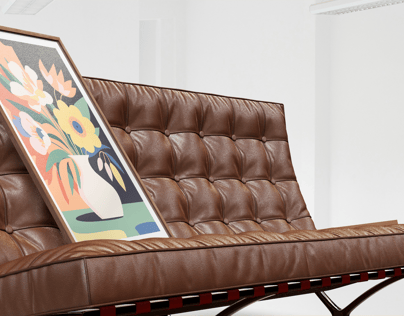Free Poster 3D mockup. Create presentations using Online Mockup Generator.