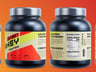 Free Protein Jar 3D mockup. Create presentations using Online Mockup Generator.