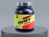 Free Protein Jar 3D mockup. Create presentations using Online Mockup Generator.
