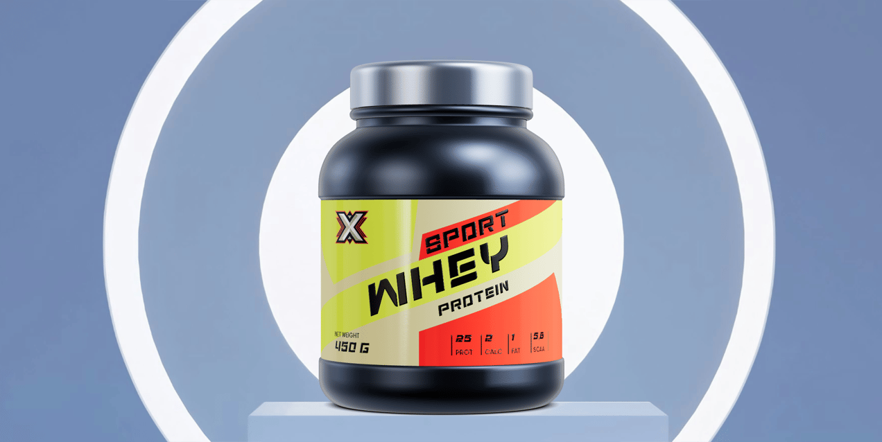 ProVisual — Protein Jar Mockup 3D mockup