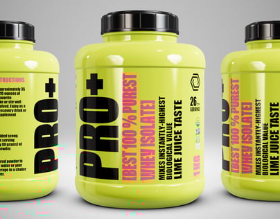 ProVisual — Protein Jar Mockup 3D mockup