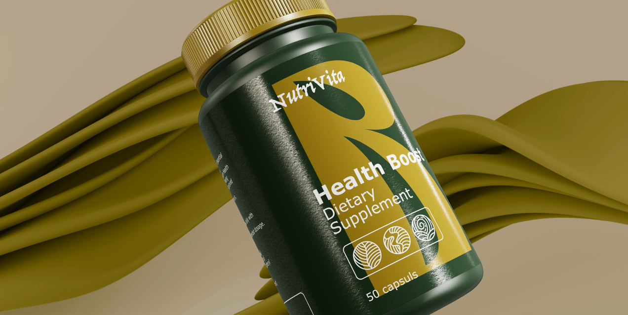 Free Bottle 3D mockup. Create presentations using Online Mockup Generator.