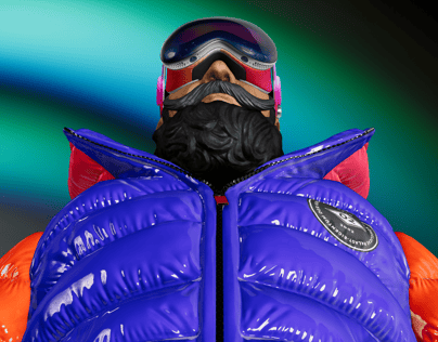 Free Apple Vision Pro AR Headset 3D mockup and Jacket 3D mockup. 2 in 1. Create presentations using Online Mockup Generator.