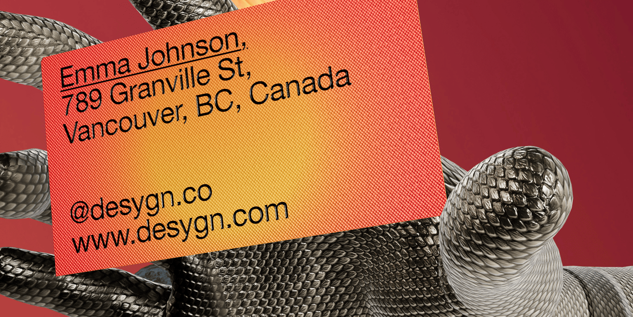 Business Card 3D mockup. Create presentations using Online Mockup Generator.