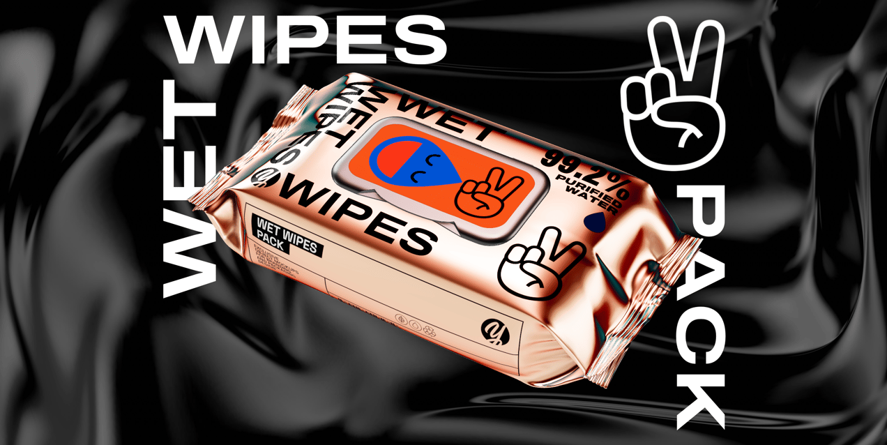 ProVisual — Wet Wipes Pack 3D mockup