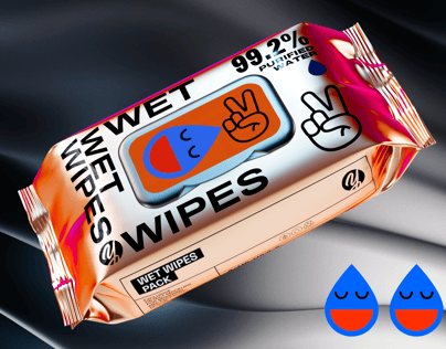 ProVisual —  Wet Wipes Pack 3D mockup and 3D model - visualize online now