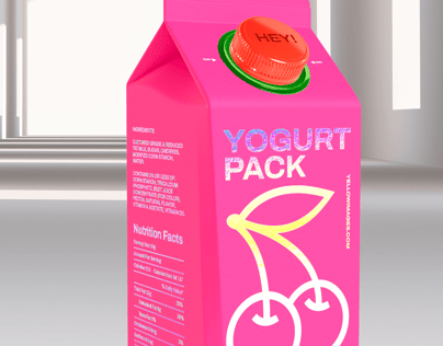 ProVisual —  750ml Milk Pack 3D mockup and 3D model - customize online now