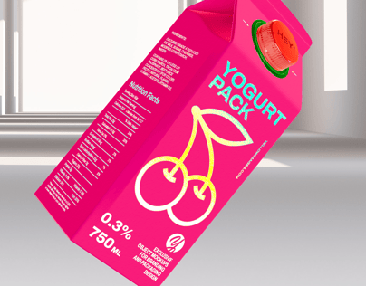 ProVisual —  750ml Milk Pack 3D mockup and 3D model - customize online now