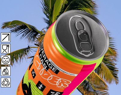 ProVisual —  520ml Soda Can 3D mockup and 3D model - visualize online now