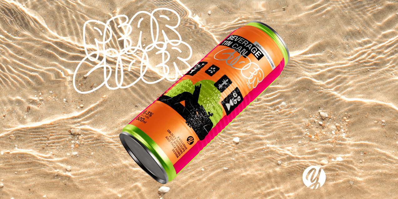 ProVisual —  520ml Soda Can 3D mockup and 3D model - visualize online now