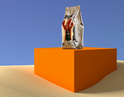 ProVisual —  Coffee Bag 3D mockup and 3D model -  try it now and get yours today