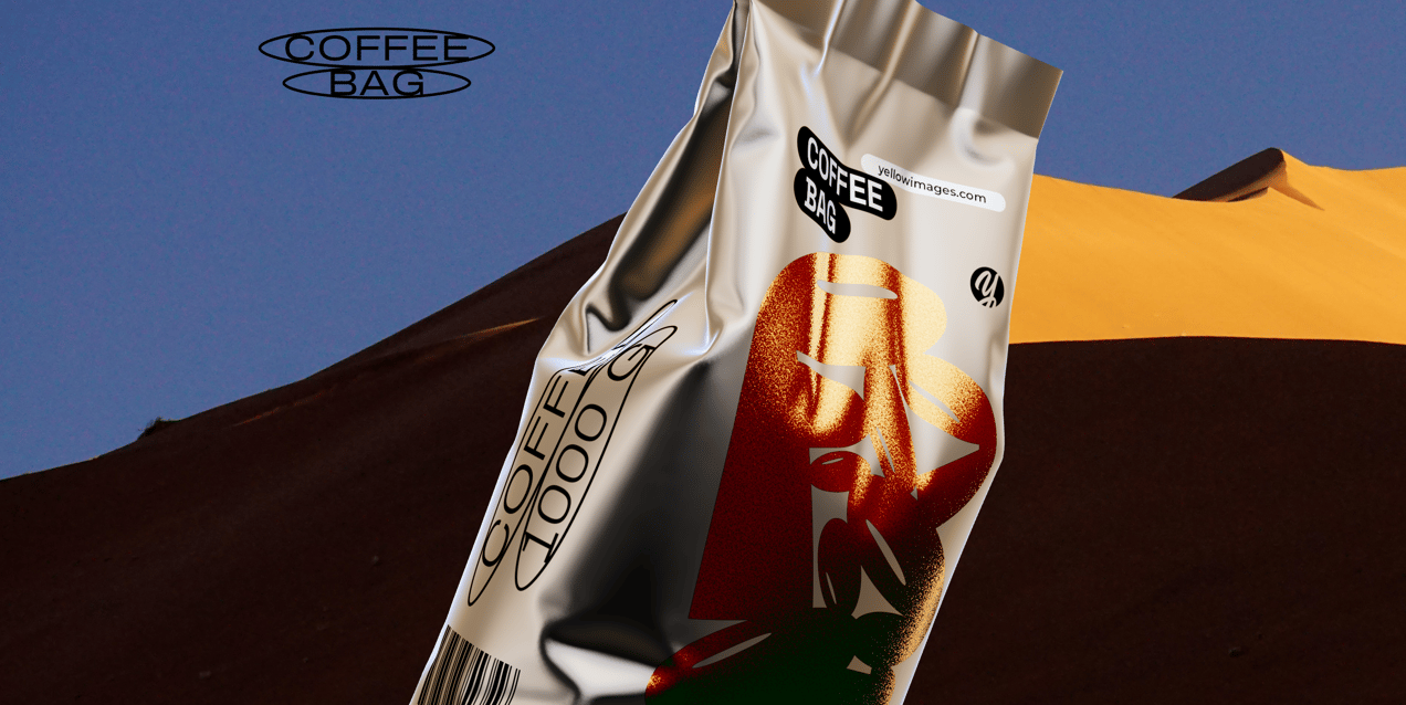 ProVisual —  Coffee Bag 3D mockup and 3D model -  try it now and get yours today