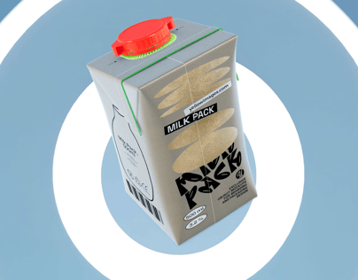 ProVisual —  500ml Milk Pack 3D mockup and 3D model -  try it now and get yours today