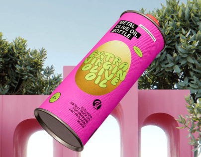 ProVisual —  1L Metal Olive Oil Bottle 3D mockup and 3D model - customize online now