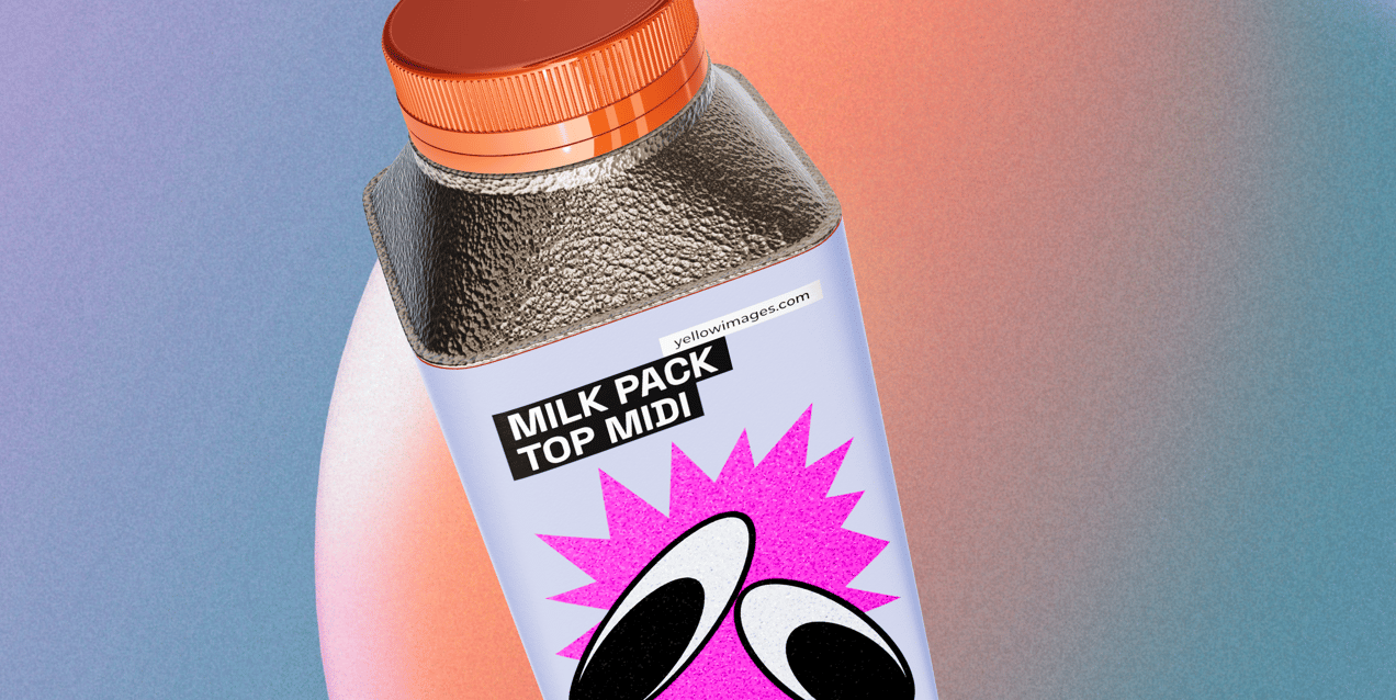 Free Milk carton mockup 330ml. Create a captivating presentation with Online Mockup Generator.