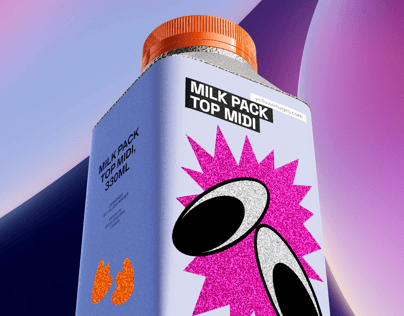 ProVisual — Milk carton mockup 330ml 3D mockup