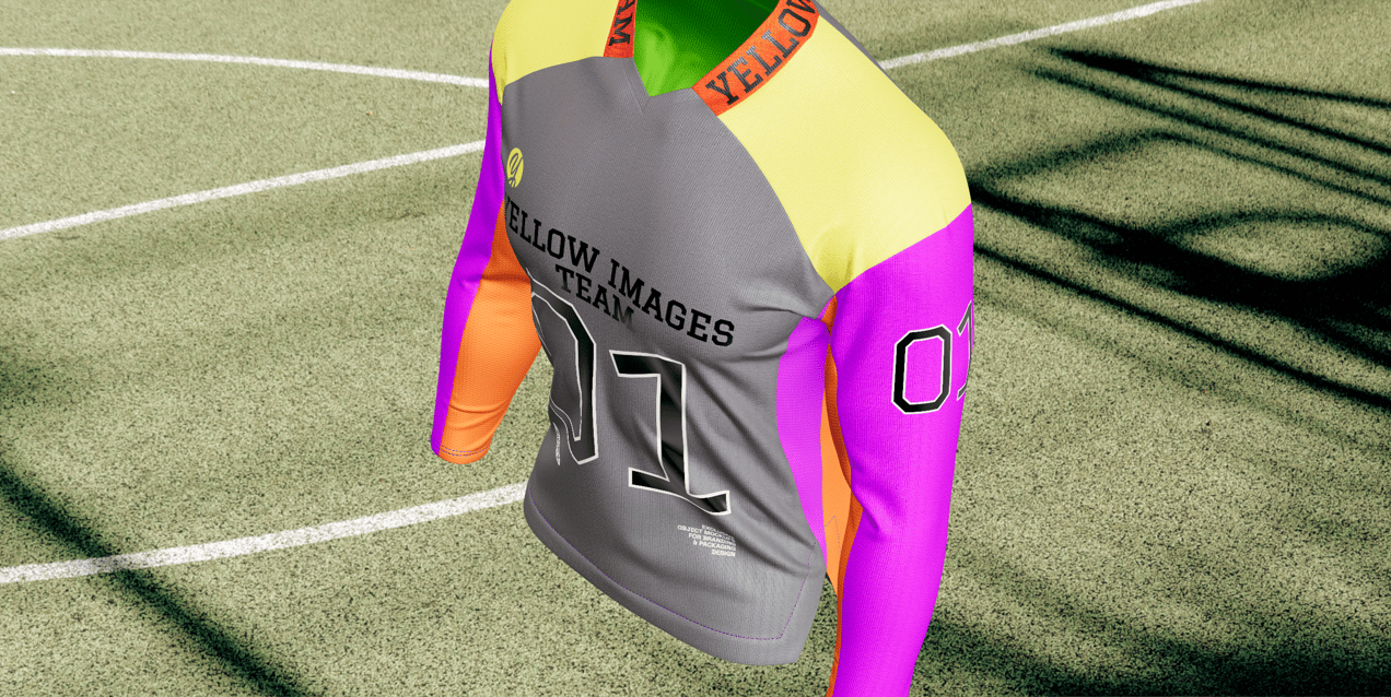 ProVisual —  Long Sleeve Soccer Goalkeeper Jersey 3D mockup and 3D model - try it now and get yours today