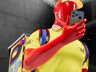 ProVisual —  Summer Delivery Male Character walking with Smartphone 3D mockup and 3D model - create your perfect project online