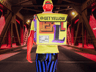 ProVisual —  Summer Delivery Male Character walking with Smartphone 3D mockup and 3D model - create your perfect project online