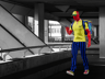 ProVisual —  Summer Delivery Male Character walking with Smartphone 3D mockup and 3D model - create your perfect project online