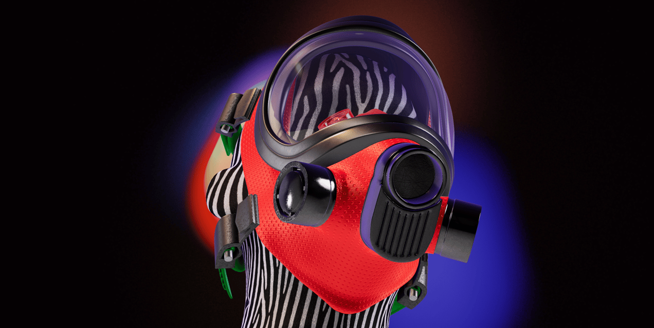 ProVisual — Gas Mask 3D mockup