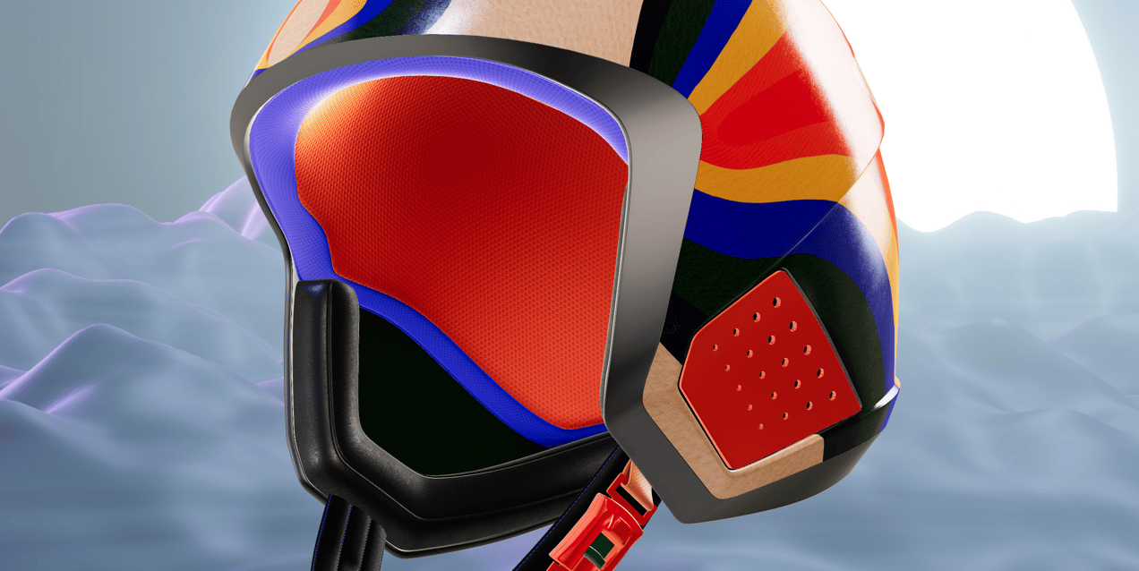 ProVisual —  Ski Helmet 3D mockup and 3D model - customize online now