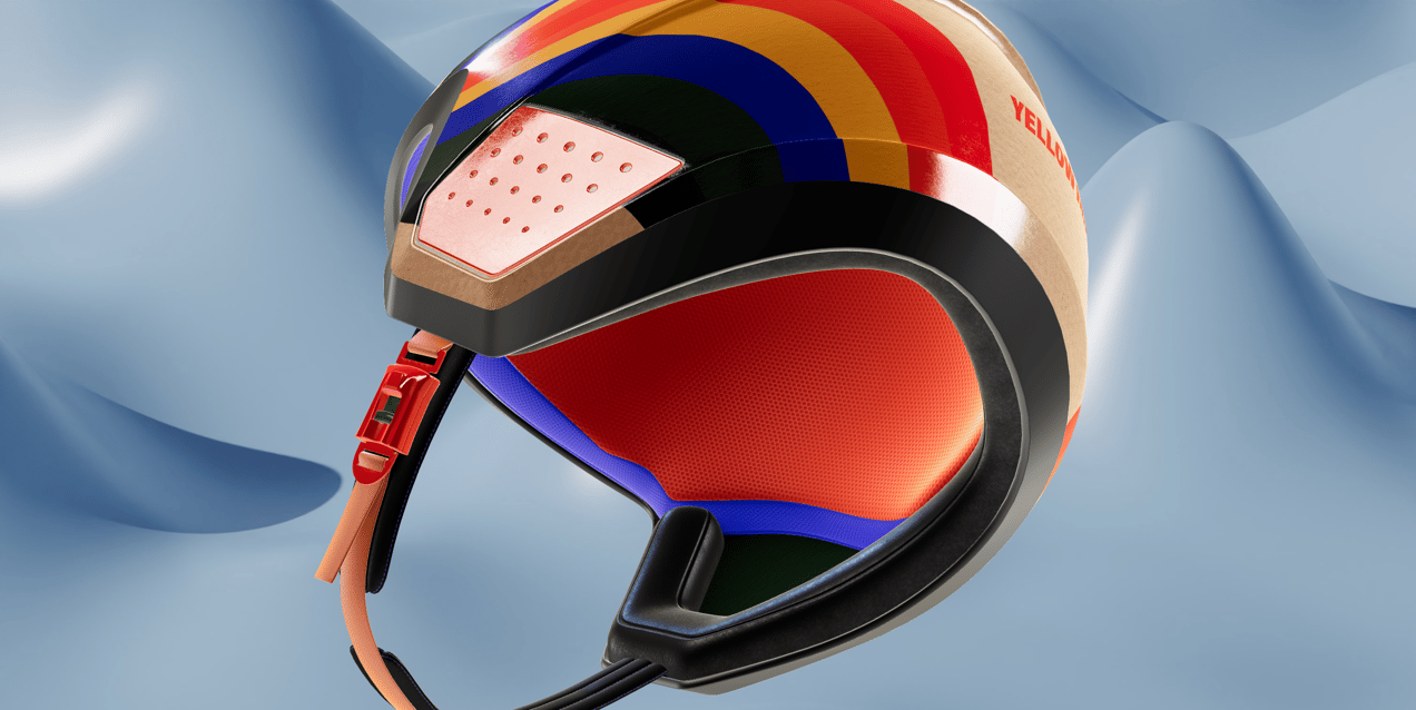 ProVisual —  Ski Helmet 3D mockup and 3D model - customize online now