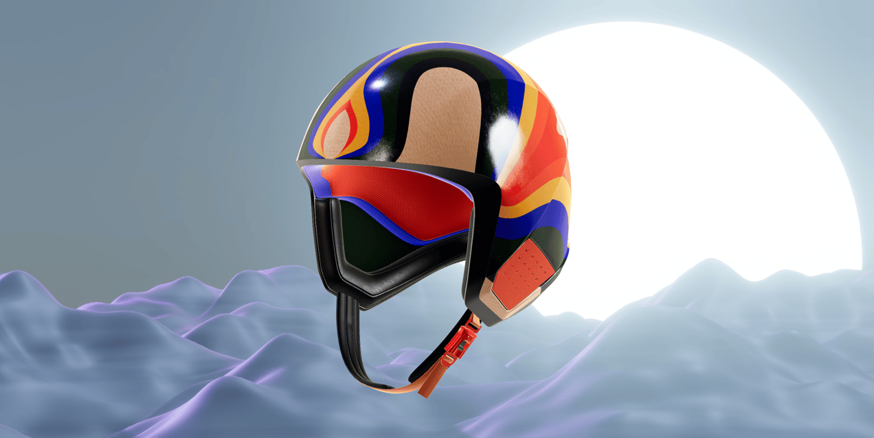 ProVisual — Ski Helmet 3D mockup