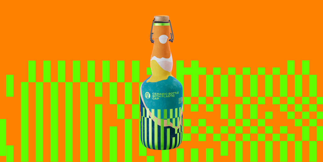 ProVisual —  Ceramic Bottle with Swing Top 3D mockup and 3D model - visualize online now
