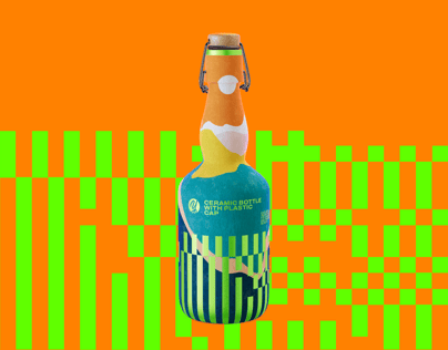 ProVisual —  Ceramic Bottle with Swing Top 3D mockup and 3D model - visualize online now