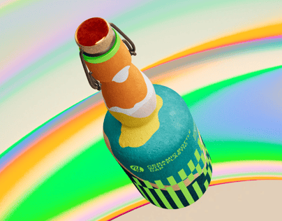ProVisual —  Ceramic Bottle with Swing Top 3D mockup and 3D model - visualize online now