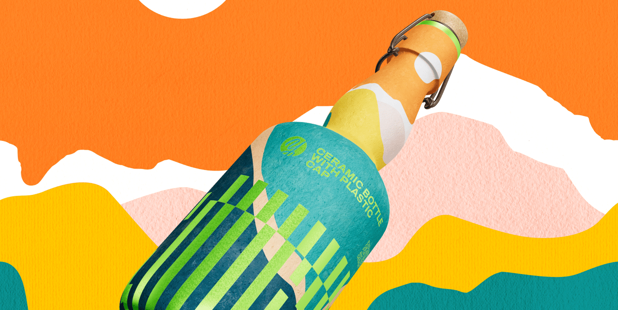ProVisual —  Ceramic Bottle with Swing Top 3D mockup and 3D model - visualize online now