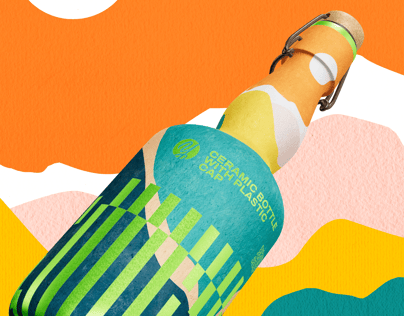 ProVisual —  Ceramic Bottle with Swing Top 3D mockup and 3D model - visualize online now