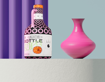 ProVisual —  Ceramic Bottle with Plastic Cap 3D mockup and 3D model  - try it now and get yours today