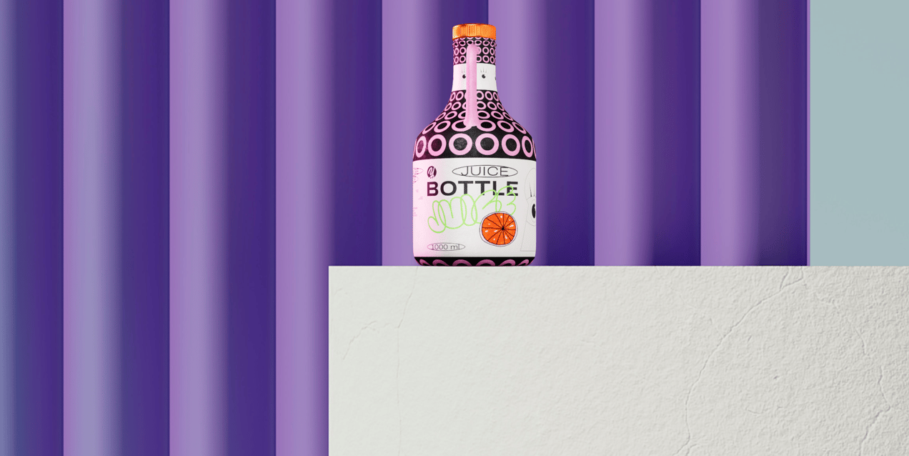 ProVisual —  Ceramic Bottle with Plastic Cap 3D mockup and 3D model  - try it now and get yours today