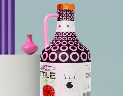 ProVisual — Ceramic Bottle with Plastic Cap 3D mockup