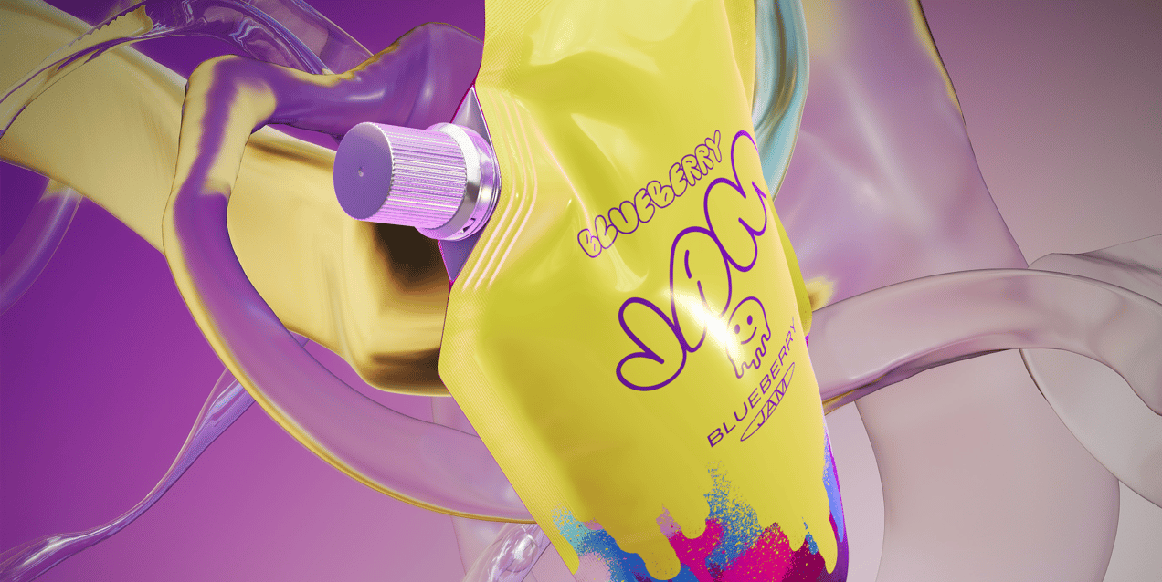 ProVisual —  Doypack with Side Cap 3D mockup and 3D model - try it now and get yours today