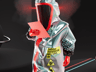 ProVisual —  Character in Radiation Protection Kit with Tablet 3D mockup and 3D model - create your perfect project online