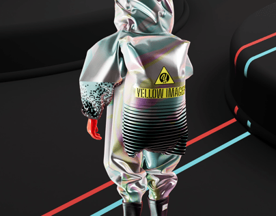 ProVisual —  Character in Radiation Protection Kit with Tablet 3D mockup and 3D model - create your perfect project online
