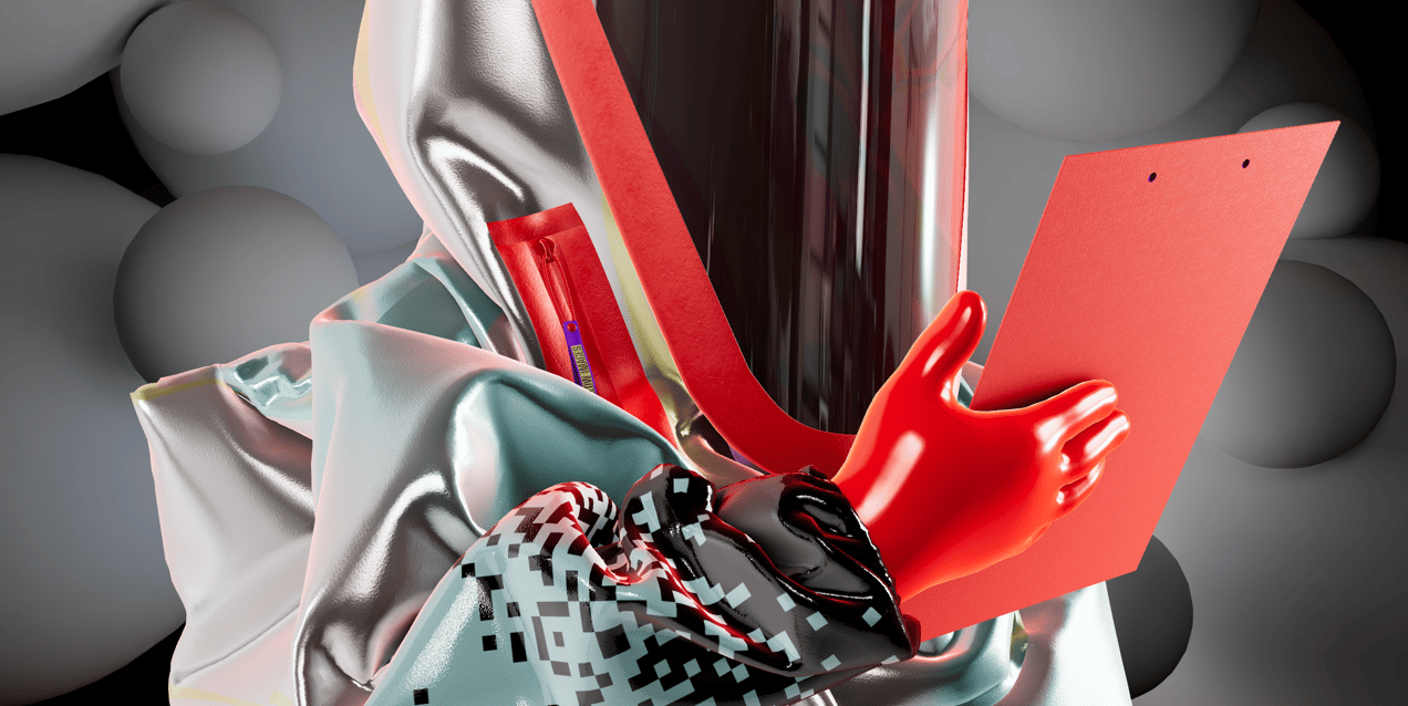 ProVisual —  Character in Radiation Protection Kit with Tablet 3D mockup and 3D model - create your perfect project online