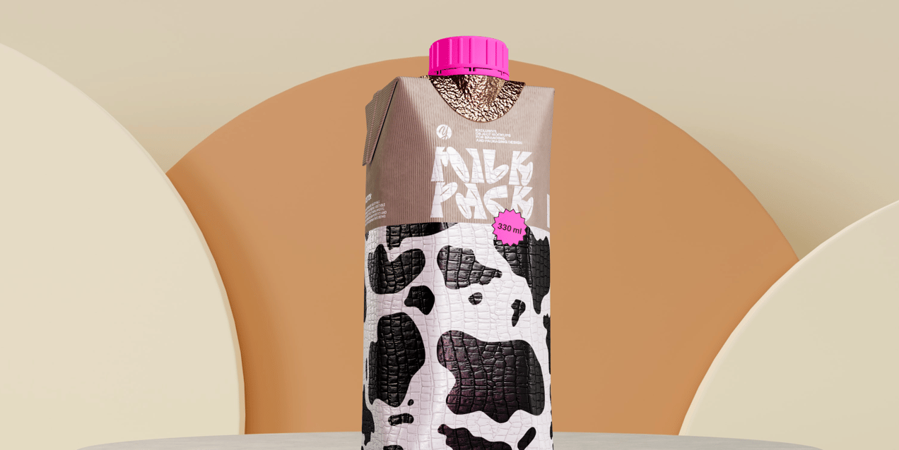 ProVisual —  330ml Juice Pack 3D mockup and 3D model - try it now and get yours today