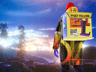 ProVisual — Walking Winter Deliveryman Male Character 3D mockup and 3D model - customize online now