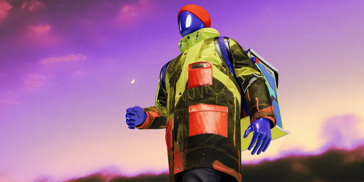 ProVisual — Walking Winter Deliveryman Male Character 3D mockup and 3D model - customize online now